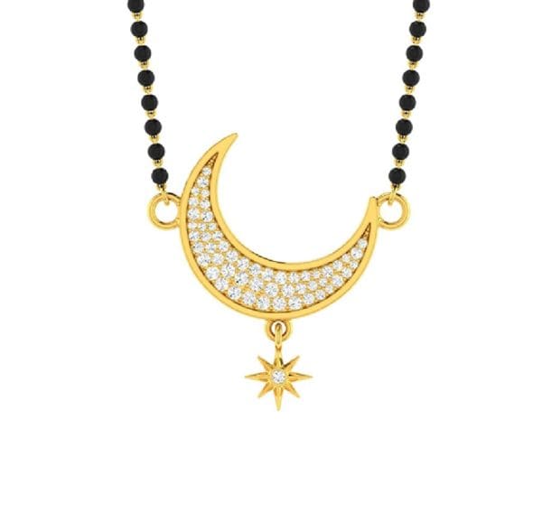 Star Moon Mangalsutra Pendant