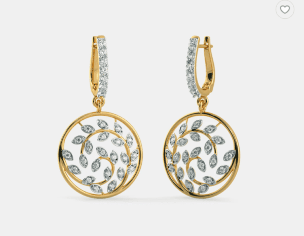 The Cordial Leaves Hoop Earrings