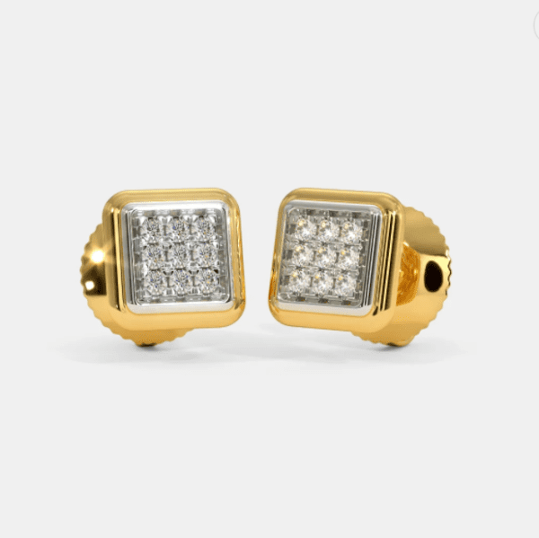 The Iola Pave Stud Earrings
