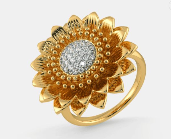 The Heavenly Sunflower Ring