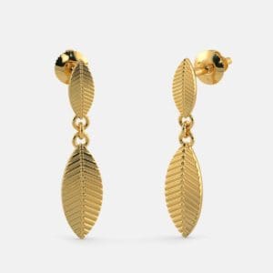 The Alluring Leaf Drop Earrings