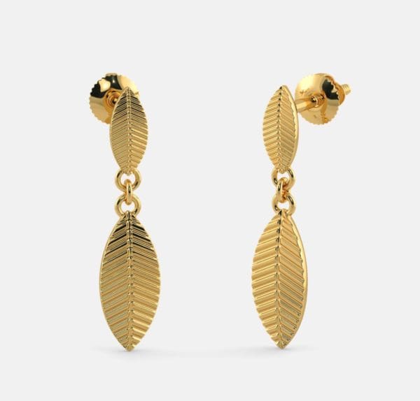 The Alluring Leaf Drop Earrings