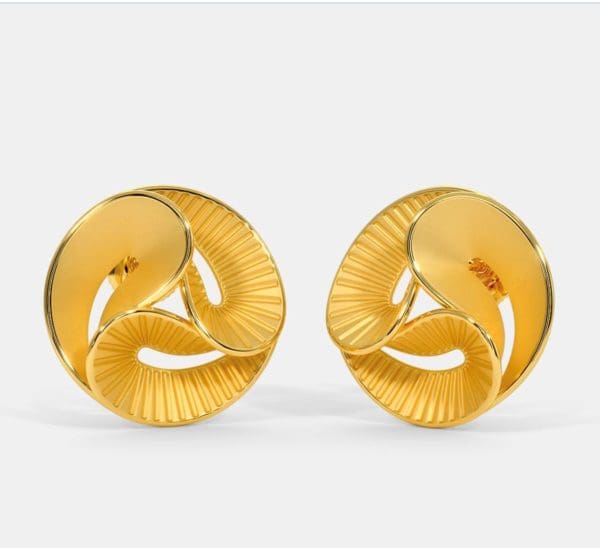 The Sovann Gold Stud Earrings
