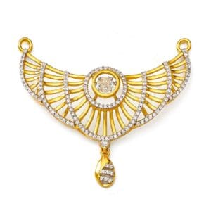 Wings Gold Mangalsutra Pendant