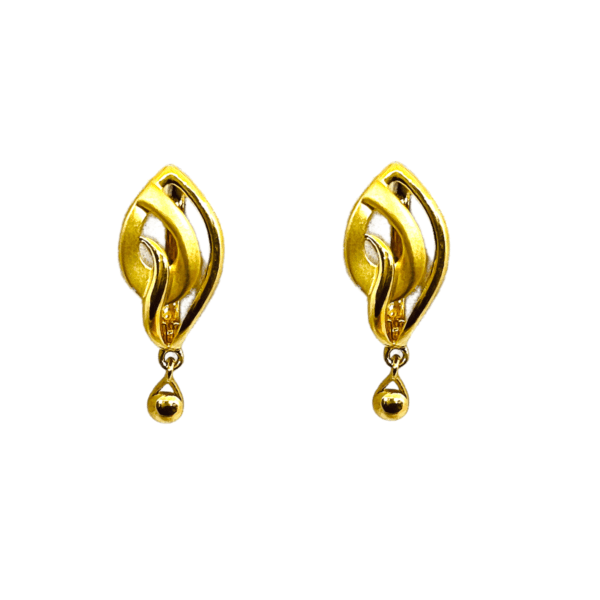 Golden twist earrings