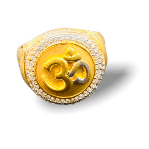 Om Shakti Gold Ring