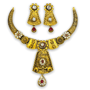Tanvi Antique Gold Bangle Set Tanvi Antique Gold Bangle Set