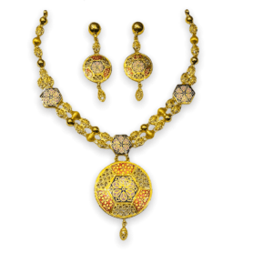 Sandhya Gold Necklace Set