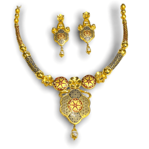 Mishil Gold Necklace Set