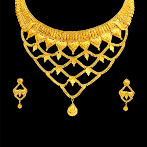Aarunya Floral Gold Necklace Set Aarunya Floral Gold Necklace Set