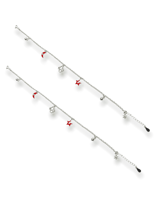 Silver Charm Anklets