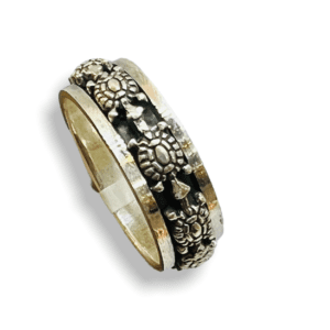 Oxidised Silver Band Rings