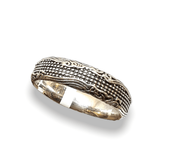 Oxidised Silver Band Rings