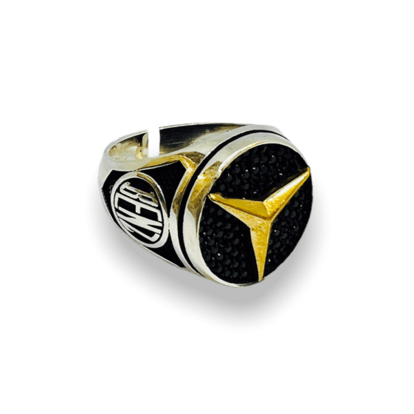 Sterling silver benz ring