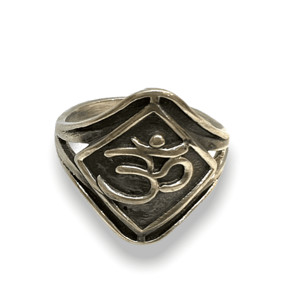 Sterling Silver Gents Om Ring