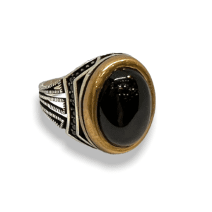 Oxidised Silver Gents Ring