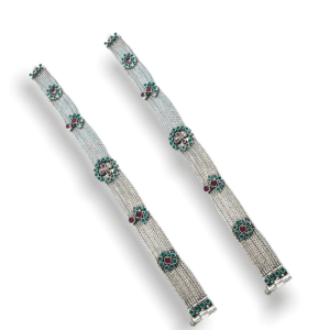 Silver Oxidised Anklets