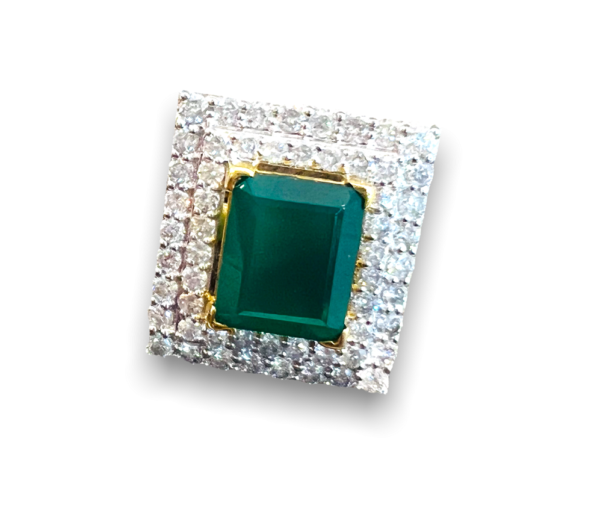 Green sea diamond ring