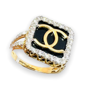 Channel diamond ring