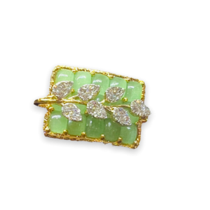 Linear Fern Diamond Ring