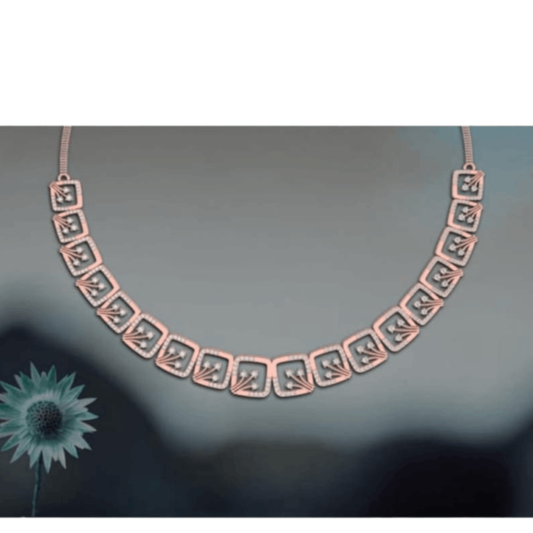 Sehgal Gold Rose Gold 22K Necklace For Women