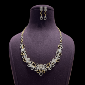 Speherical Studed Diamond Necklace Set Speherical Studed Diamond Necklace Set