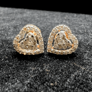 Diamond Heart Earrings Diamond Heart Earrings