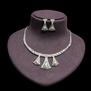 Sehgal Gold 92.5 Sterling Silver Antique Necklace For Women