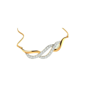 Princess Solitaire Mangalsutra Pendant For Women
