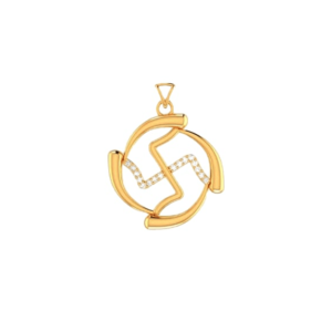 Sehgal Gold Round Ganesh Pendant For Women Sehgal Gold Round Ganesh Pendant For Women