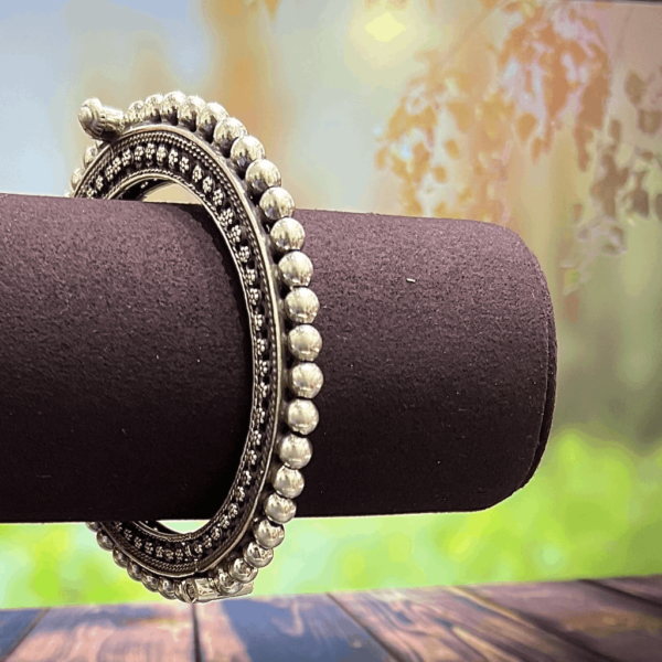 Silver Oxidised Bracelet