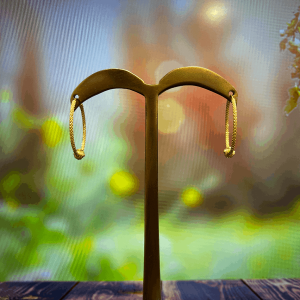 3.030Gm Yellow Gold Drop Earring