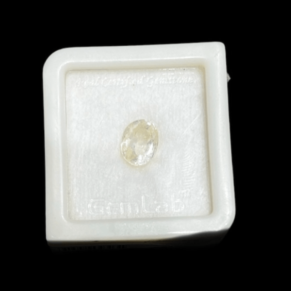 Natural White Sapphire Original Natural Oval Shape Gemstone