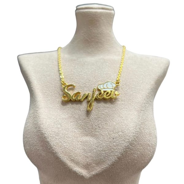 Gold Customised Name Pendant