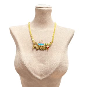 Gold Customized Name Pendants