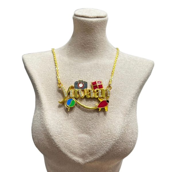 Customized Yellow Gold Kids Pendant