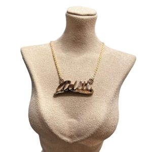 22Kt Rose Gold Personalized Name Pendant 22Kt Rose Gold Personalized Name Pendant