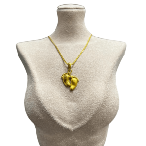 Yellow Gold Lakshmi Footsteps Pendant