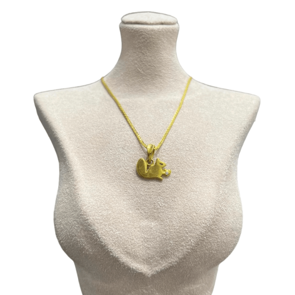 Yellow Gold Squirrel Pendant