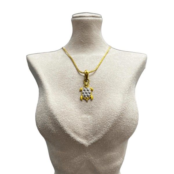 Yellow Gold 22Kt Tortoise Pendant