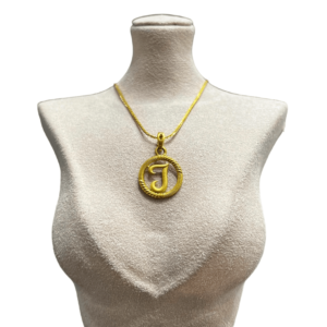 22kt Yellow Gold J Initial Pendant 22kt Yellow Gold J Initial Pendant