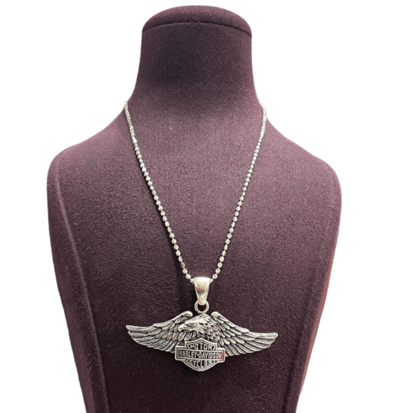 Oxidised Silver Eagle Pendant