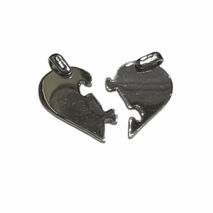 Silver Dazzling Zircon Heart Pendant