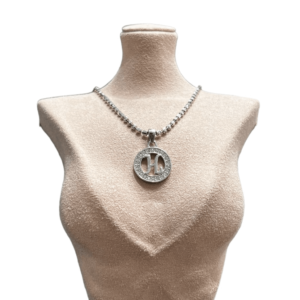 Silver Pearl H Alphabet Pendant