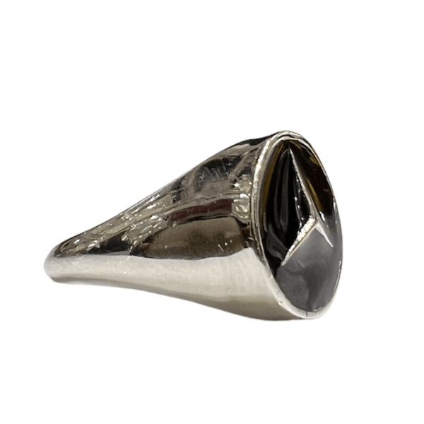Silver Mercedes Logo Ring