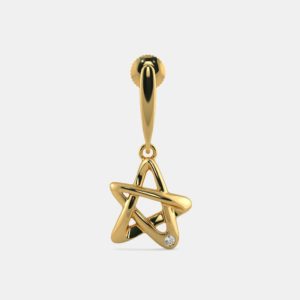 The Point Star Drop Earrings