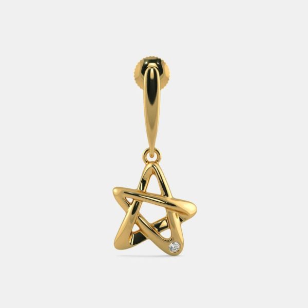 The Point Star Drop Earrings
