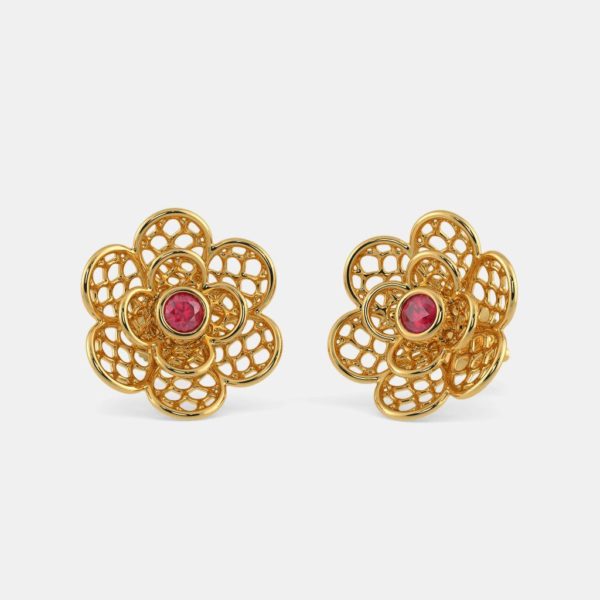 The Lattice Stud Earrings