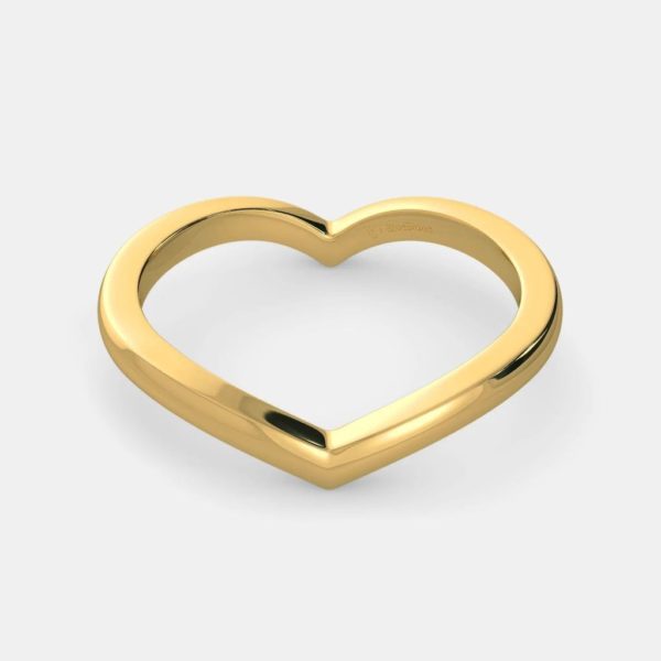 Heart Shaped Gold Ring