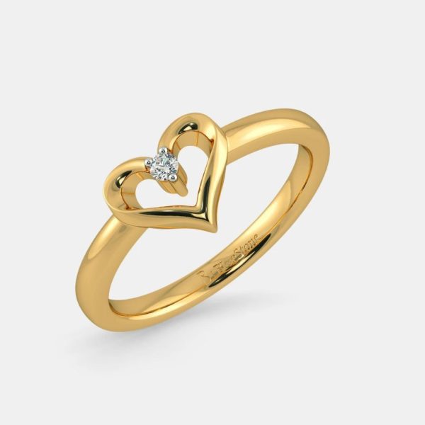 One Stone Heart Ring For Her
